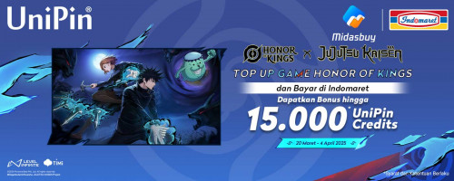 Top Up Honor of Kings dan Bayar di Indomaret, Dapatkan Bonus Hingga 15.000 UniPin Credits!